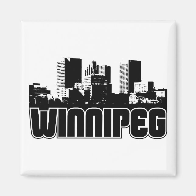 Imã Winnipeg Skyline (Frente)