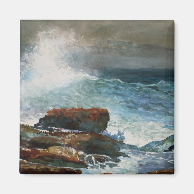 Imã Winslow Homer - Lado de entrada, 1885, trabalho de (Frente)