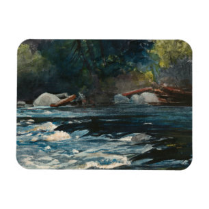 Ímã Winslow Homer - Os Rapids, Rio Hudson
