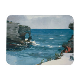 Ímã Winslow Homer - Shore Rocky, Bermudas