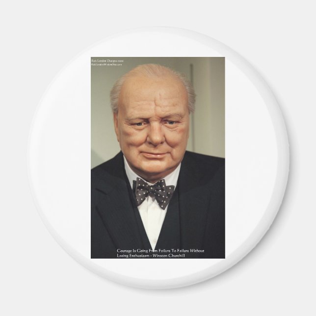 Imã Winston Churchill Falhas Dons de Cota de Sabedoria (Frente)