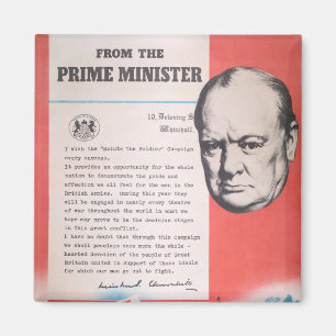 Imã Winston Churchill, Reimpressão de cartaz britânico