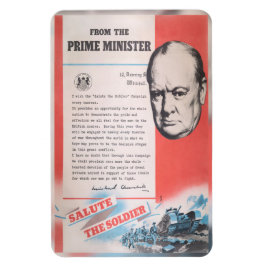 Ímã Winston Churchill, Reprint of British WW2 poster