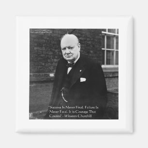 Imã Winston Churchill "Success Nunca Final" Ofertas