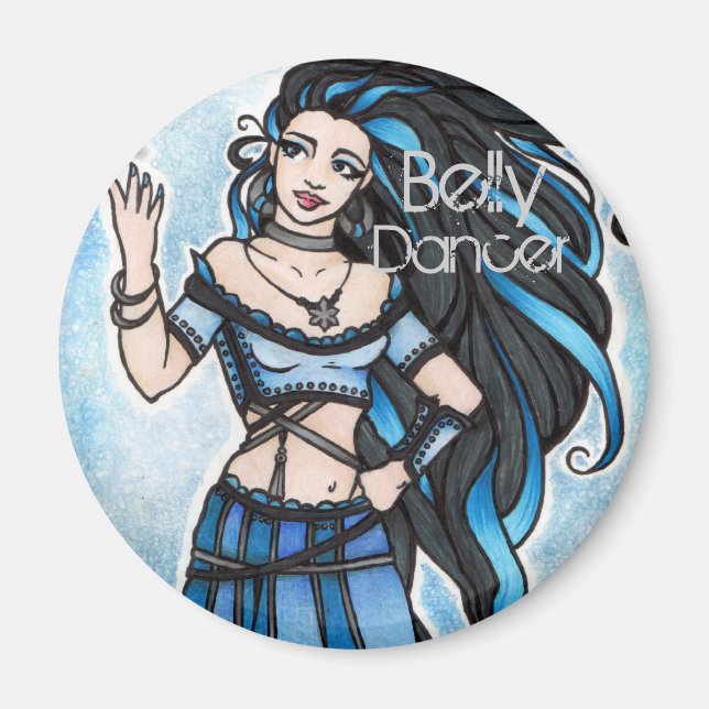 Imã Winter Belly Dancer Art (Frente)