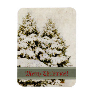 Ímã Winter Evergreens Vintage