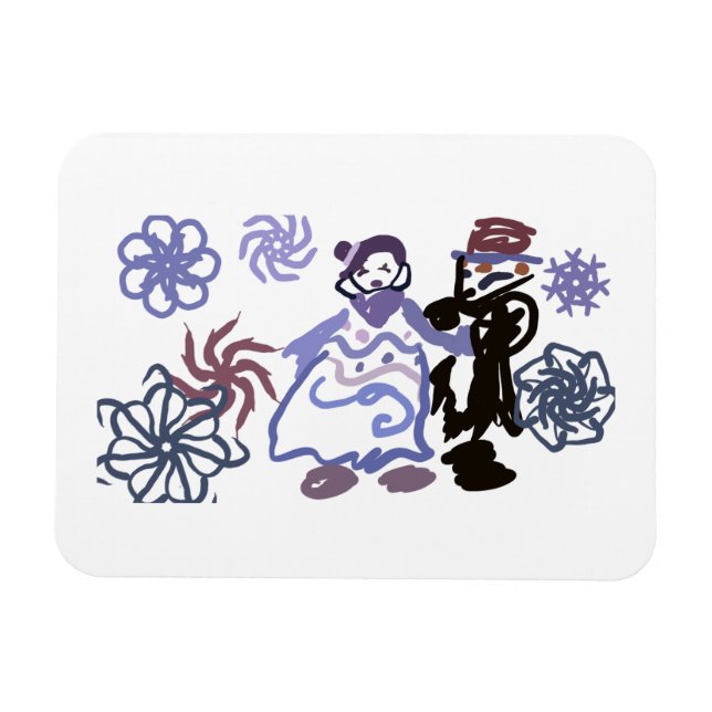 Ímã Winter wedding  (Horizontal)