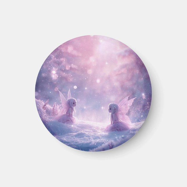 Imã Winter Whispers and Fairy Light (Frente)