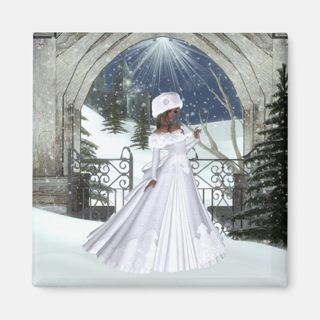 Imã Winter Woman D3 Design - Fantasy Magnet (Frente)