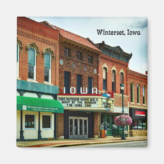 Imã Winterset, Iowa, Town Square (Frente)
