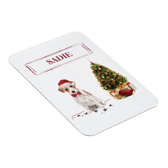 Ímã Wire Haired Jack Russell Engraçado Cachorro de Nat (Lado Direito)