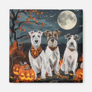 Imã Wirefox Terrier Halloween Spooky