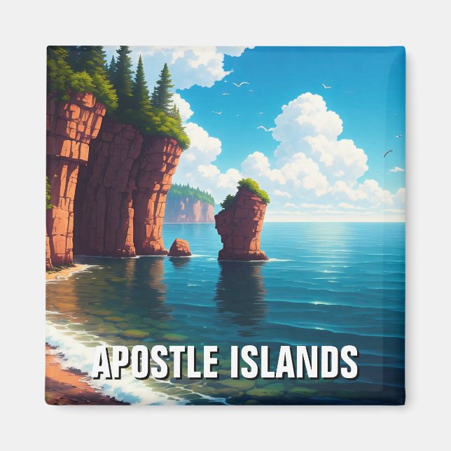 Imã Wisconsin Apostle Islands National Lakeshore (Frente)