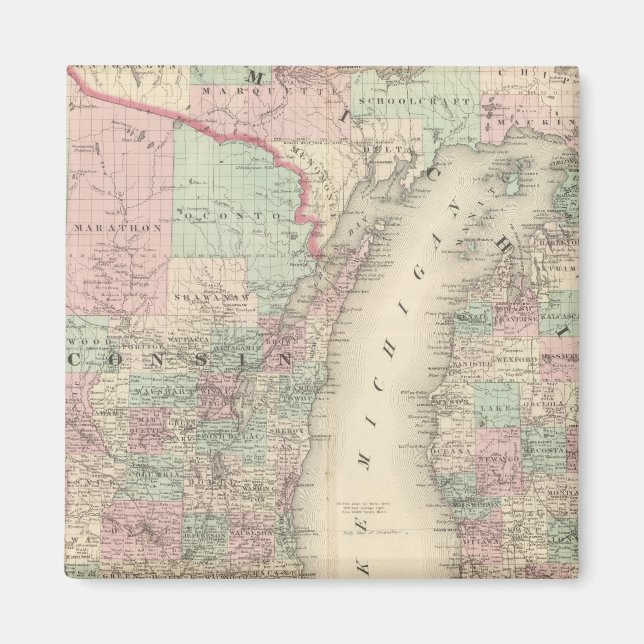 Imã Wisconsin e Michigan (Frente)