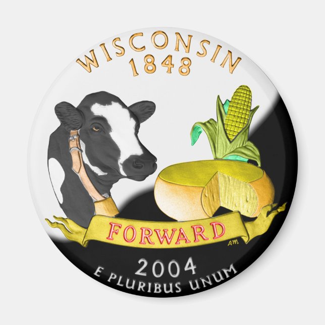 Imã Wisconsin Magnet (Frente)