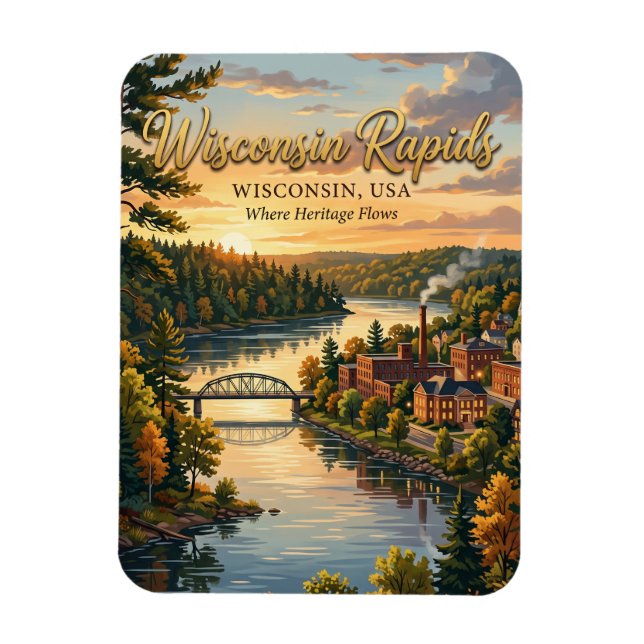 Ímã Wisconsin Rapids, Wisconsin (Vertical)