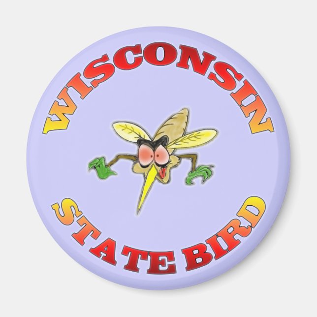 Imã Wisconsin State Bird (Frente)