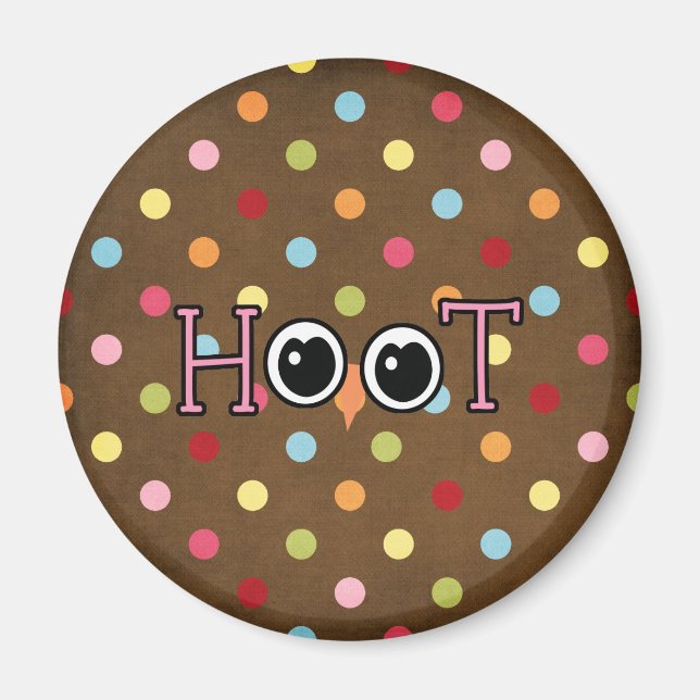 Imã Wise Owl Hoot (Frente)