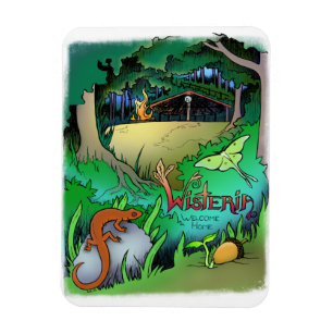 Ímã Wisteria Refrigerator Magnet