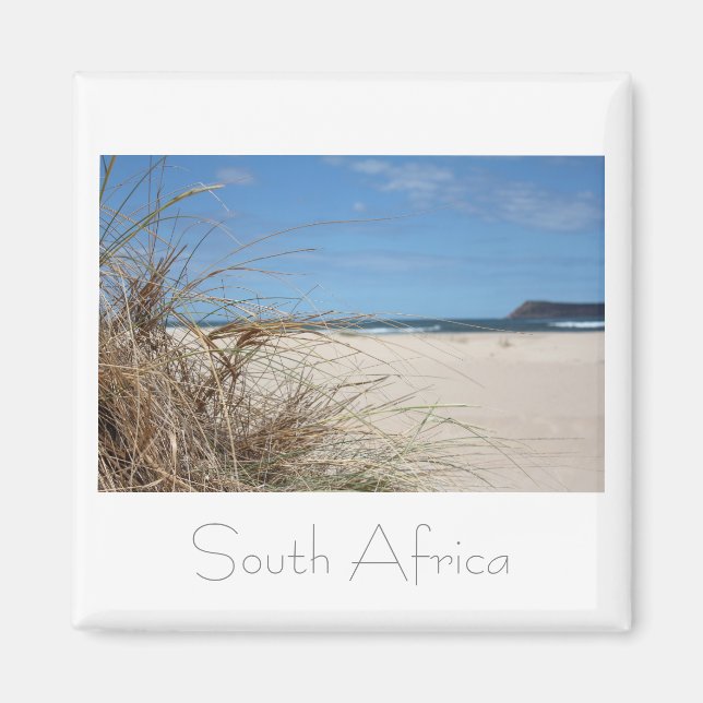 Imã WitareBeach Sand South Africa SA Magnet (Frente)