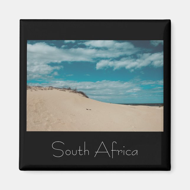 Imã WitareBeach Sand South Africa SA Magnet (Frente)