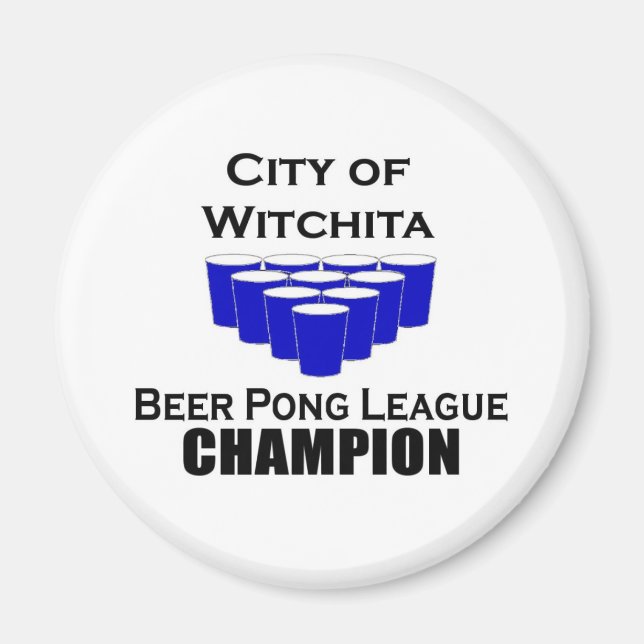 Imã Witchita Beer Pong Champion (Frente)