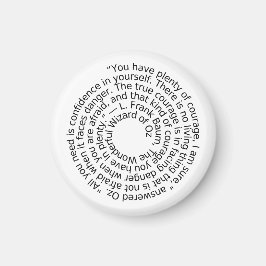 Imã Wizard of Oz courage quote magnet