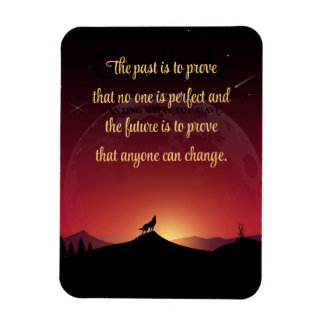 Ímã Wolf and Night Sky Ninguém é Perfeito