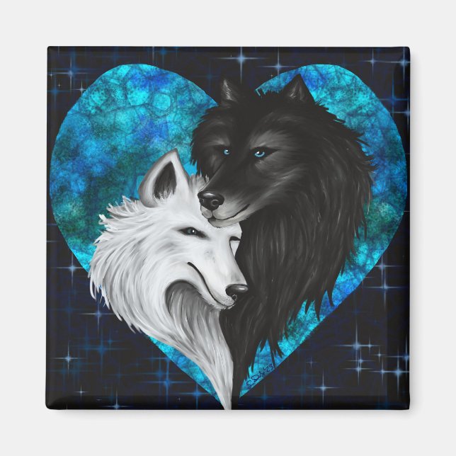 Imã Wolf Heart Magnet - Heart Edition (Frente)