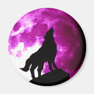 Imã Wolf Howling na Lua