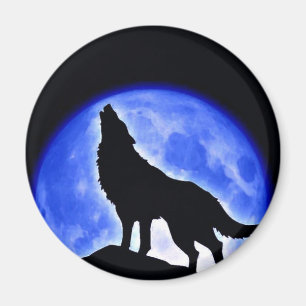 Imã Wolf Howling na Lua