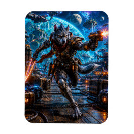 Ímã Wolf-Like Alien Pirate — Running Assault