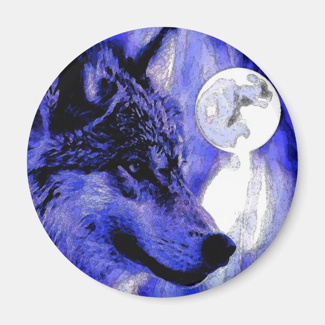 Imã Wolf & Moon (Frente)