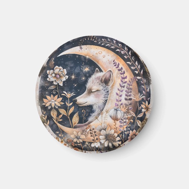 Imã Wolf Moon Magnet (Frente)