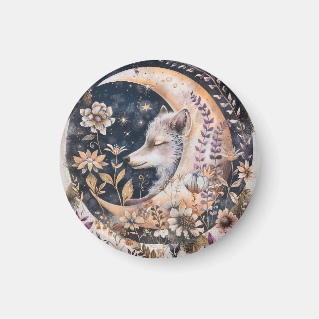 Imã Wolf Moon Magnet (Frente)