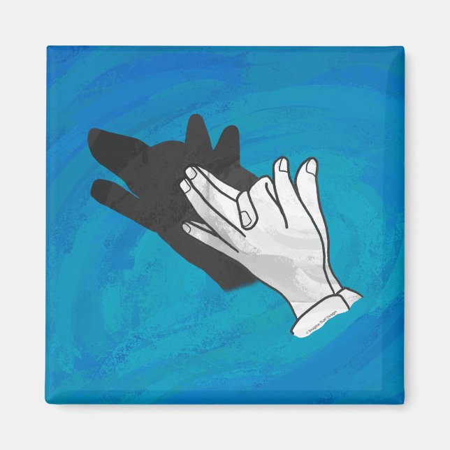 Imã Wolf On Blue (Frente)