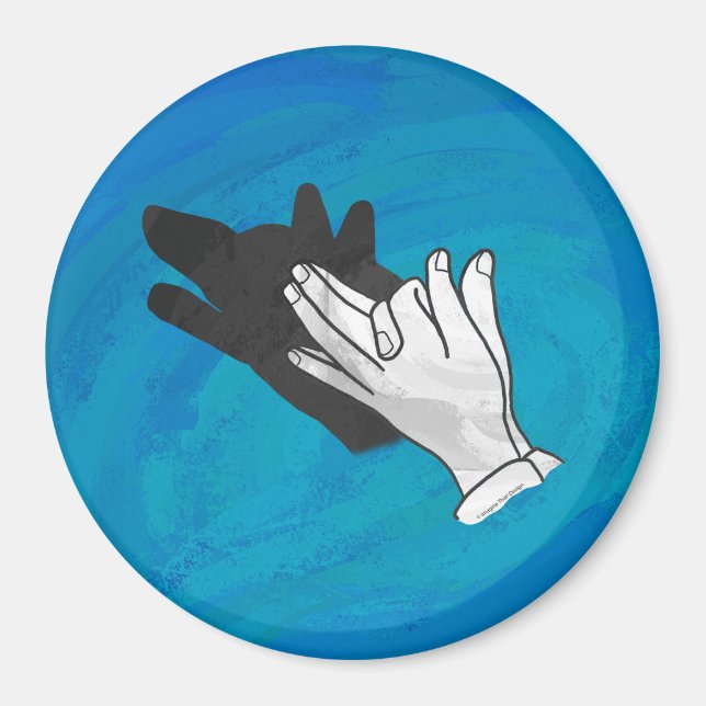 Imã Wolf On Blue (Frente)