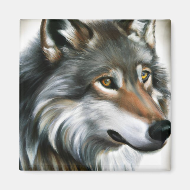 Imã Wolf Painting (Frente)
