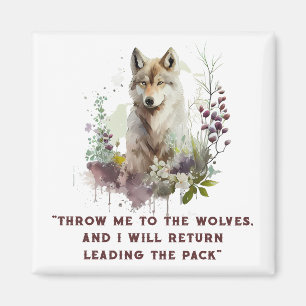 Imã Wolf Quote Magnet