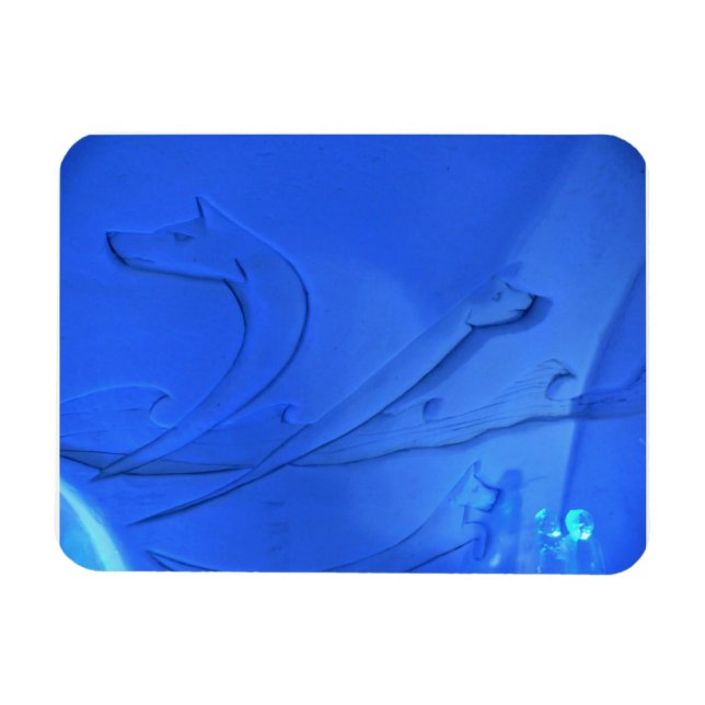 Ímã Wolf Room no Hotel de Glace, Quebec, Canadá (Horizontal)