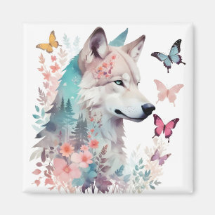 Imã Wolf Vintage Animal Nature Environment Decor Art