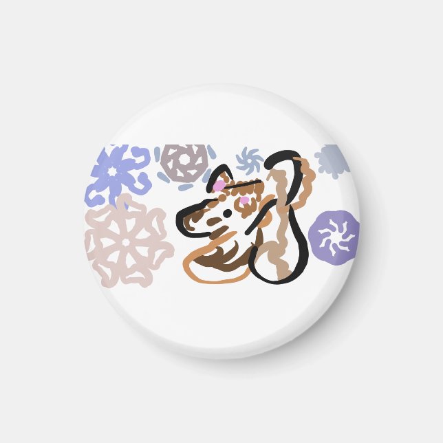 Imã Wolf winter love (Frente)