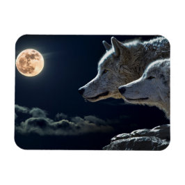 Ímã Wolf Wolves Howling no Magn da Festa da Lua Comple