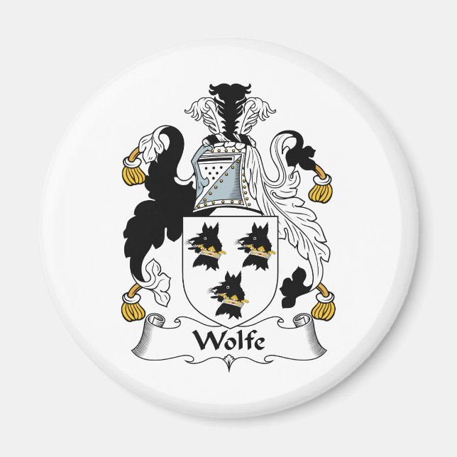 Imã Wolfe Family Crest (Frente)