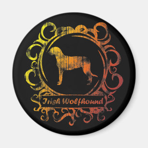 Imã Wolfhound irlandês resistido elegante