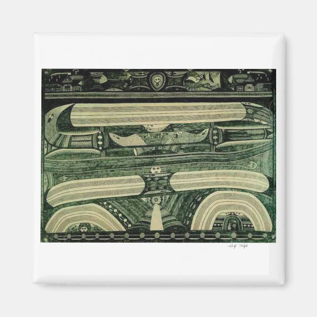 Imã Wölfli 'Petrol' Fine Art (Frente)