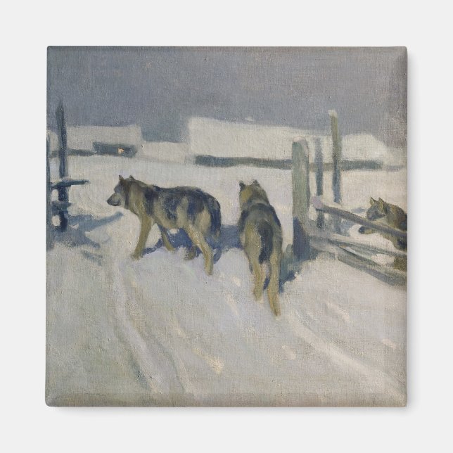 Imã Wolfs, Winter Night, c.1910 (Frente)