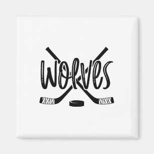 Imã Wolves Hockey Team Mascot School Spirit Game Night