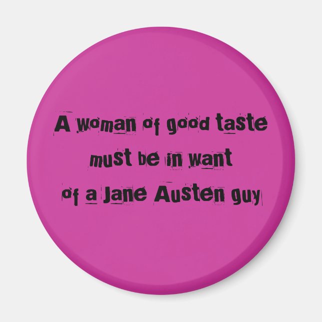 Imã Woman of good a tastemust na Jane a wantof… (Frente)