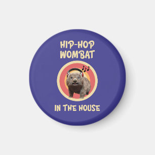 Imã Wombat de Hip-hop Engraçado em Casa
